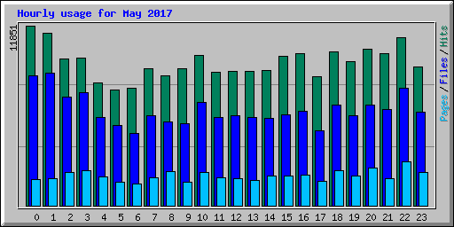 Hourly usage for May 2017